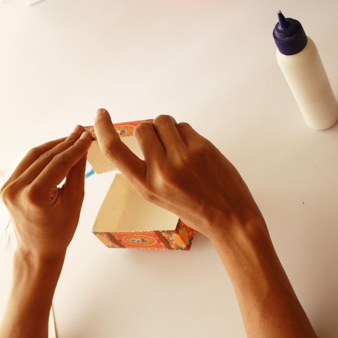 Crafting with glue is beneficial for mental development