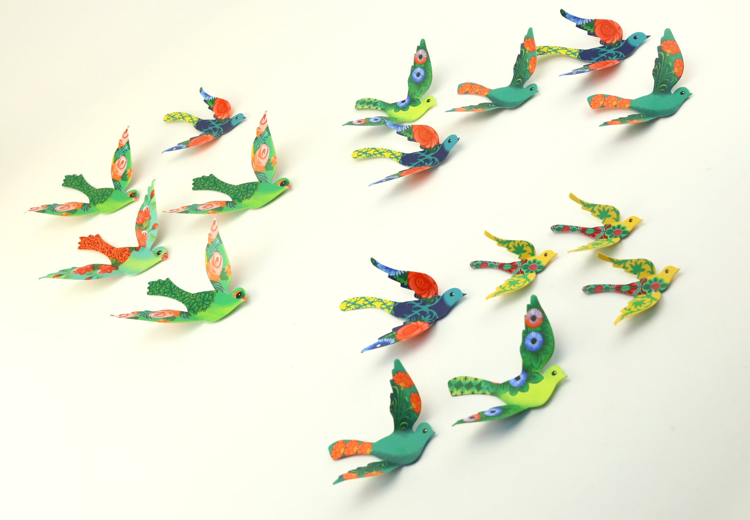 Paper Birds to decorate walls and home