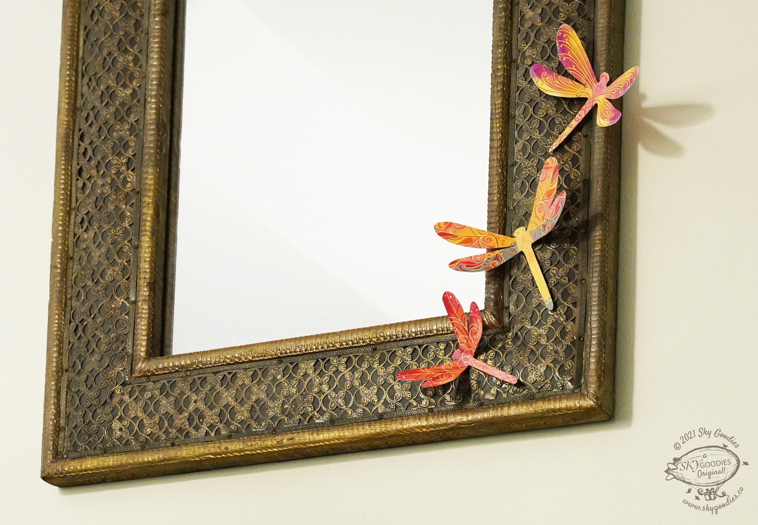 Paper dragonflies for easy wall decor