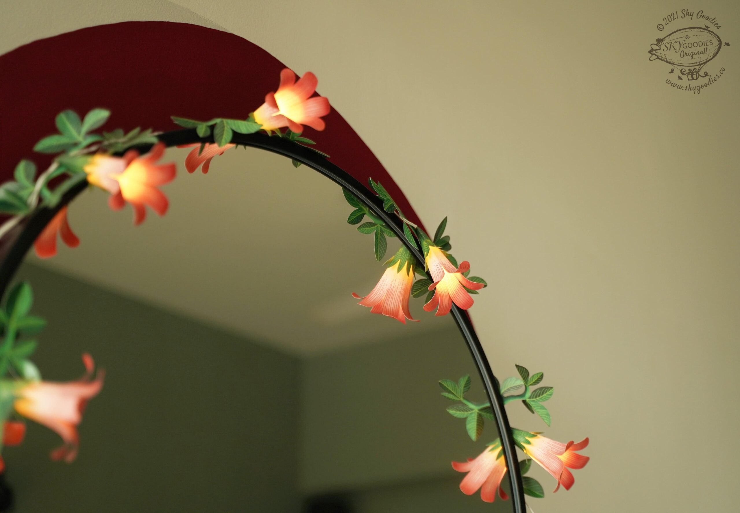Floral paper flower fairy lights to bring a touch of nature into your home